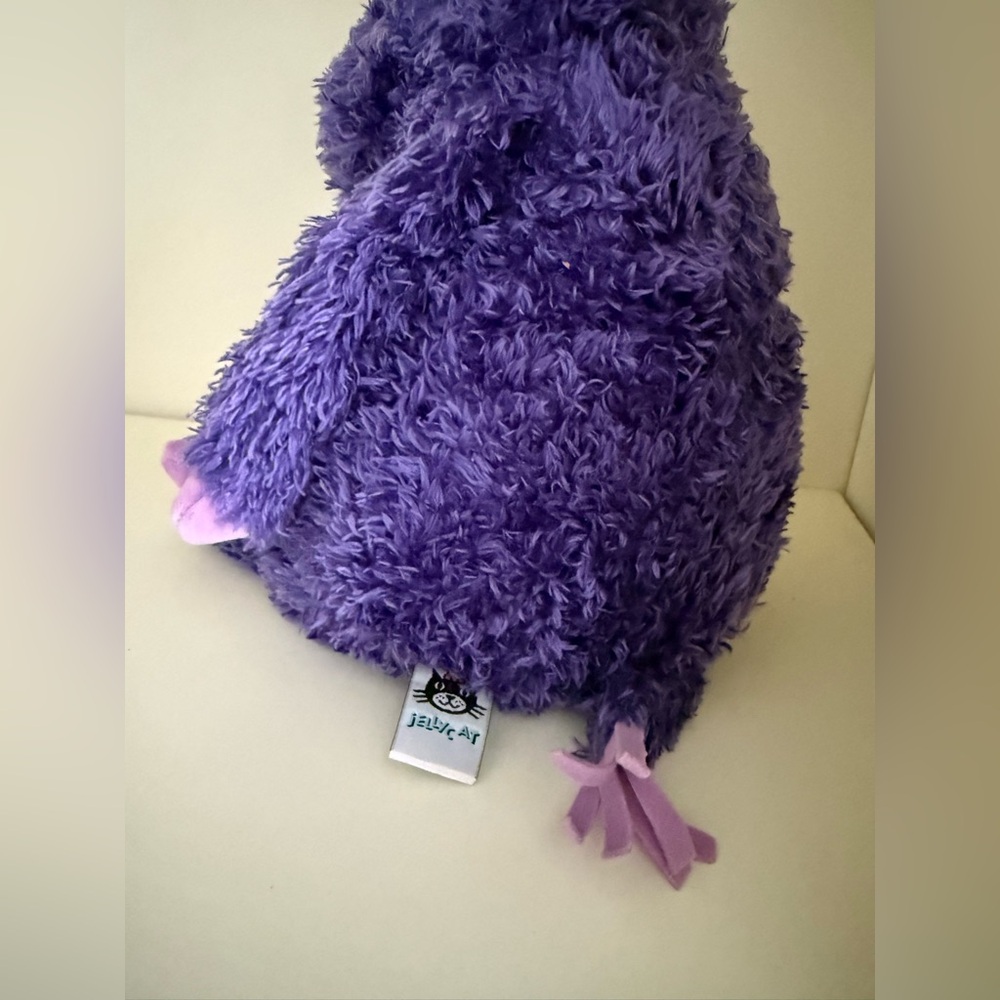 RARE Retired Jellycat Purple Hippo Floppy Plush Doll - Picture 9 of 9